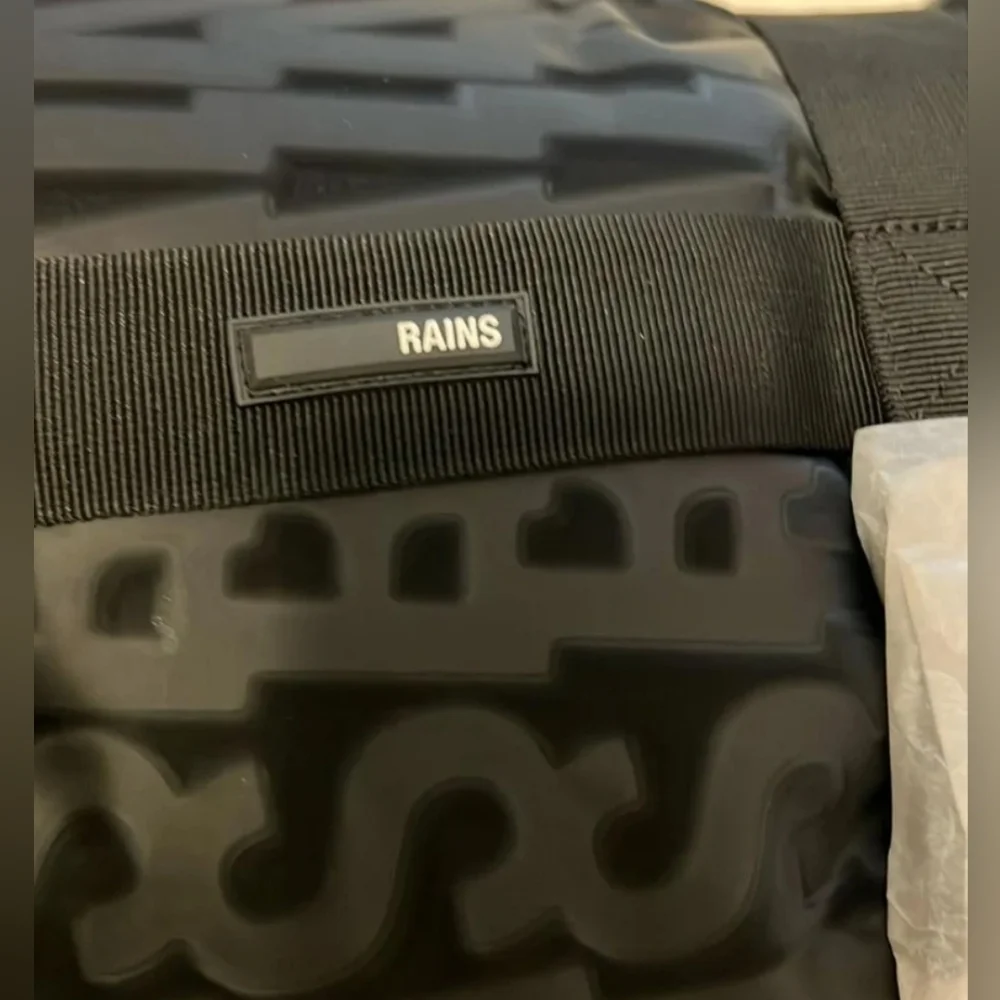 NWT Rains Blanket Waterproof Black Monogram -Rare